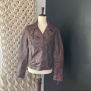 Black River Leather Motto Jacket